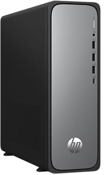 HP OmniDesk Slim Desktop S03-0230ng, Intel 300 Prozessor, 8 GB DDR5 RAM, 512 GB PCIe Gen4 SSD, Intel UHD Graphics 710, Windows 11 Home, Wi-Fi 6, USB Type-C, Meteor Silver/Jack Black