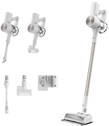 XIAOMI G20 kabelloser Staubsauger, 25 kPa / 150 AW Saugkraft, bis zu 60 Minuten Laufzeit, 99,9% Filterleistung, Boden-Suchlicht, kabelloser Staubsauger für Hartböden, Teppiche und Tierhaare