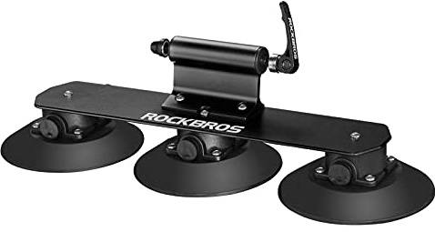 ROCKBROS Fahrradträger mit Saugnapf für das Autodach, Fahrradträger für Autos, Dachmontage, Schnellverschluss, Aluminiumlegierung, Fahrradhalterung mit Saugnapf