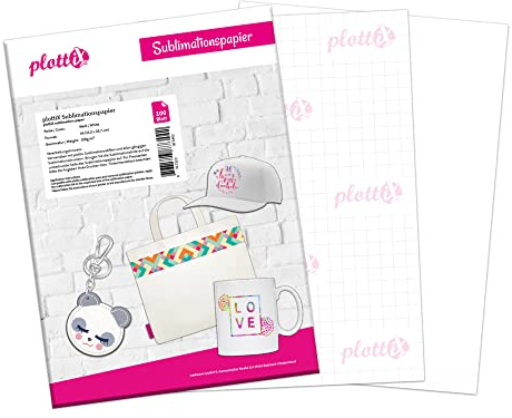 plottiX - Sublimationspapier - DIN A4-100 Blatt