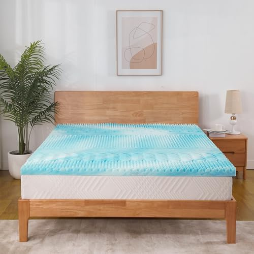 ESSENCE SLEEP Matratzentopper 180x200 cm Bequemer Schaumstoff Matratzenauflage Höhe 5 cm 7-Zonen Ergonomisch Matratzen Topper, Eierschalen-Schnitt, Ohne Bezug, CertiPUR Zertifiziert, 180x200cm