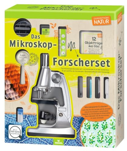 Das Mikroskop-Forscherset, Silber-Schwarz