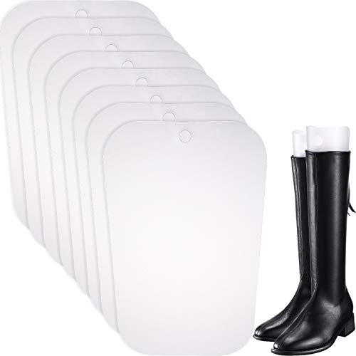 Bememo 8 Packungen Stiefelspanner Form Einsätze Hoch Stiefel Stütze für Damen und Männer (Transparent, 8 Zoll)