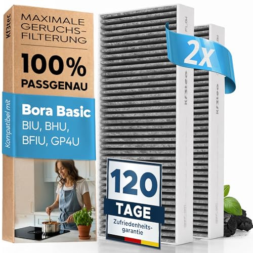 KF3TEC® Aktivkohlefilter-Set für Bora Basic BAKFS und BIU/BHU/BFIU Dunstabzugshauben/Maximal 2 Stück pro Kunde