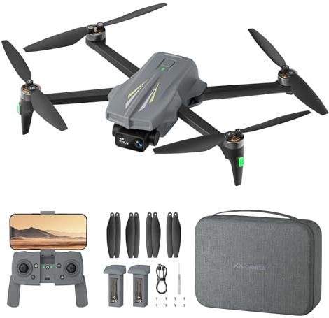 Ameta S20 Drohne mit Kamera 4K, GPS Drone für Kinder und Erwachsene mit Auto Return/ 50 Minuten Flugzeit/Intelligenter Modus/Follow Me/Gestensteuerung, RC Quadrocopter Unter 249g