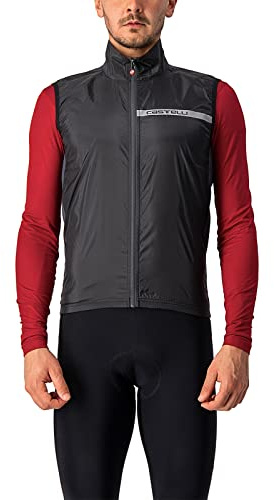 Castelli 4521512 Squadra ST. Vest Men's Sports Vest Schwarz L