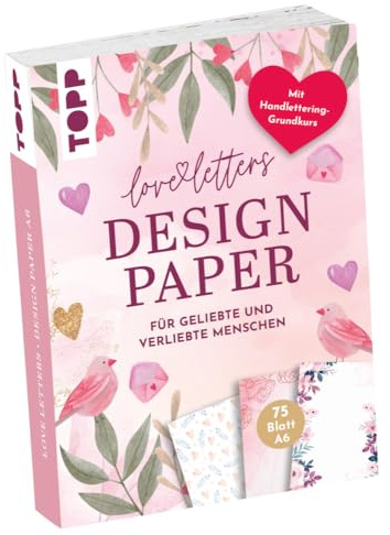 Design Paper Love Letters A6
