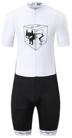 UGLY FROG Zwei Stile zufällig Pro Trisuit Kurzarm Triathlonanzug für Ironman-Rennen und Triathlon-Wettkämpfe - Hochwertiger Triathlon-Anzug für Herren