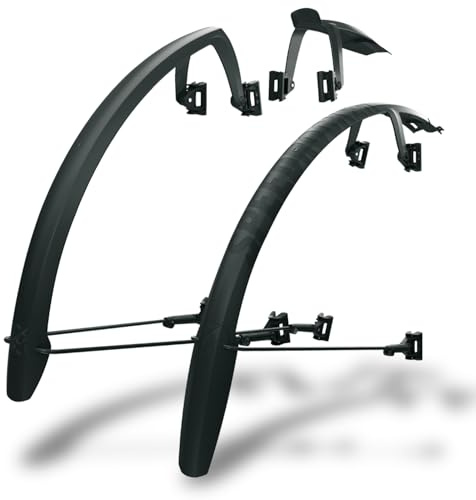 SKS GERMANY SPEEDROCKER SET 28" Schutzblech-Set (Spritzschutz für Gravelbikes und Rennräder mit Scheibenbremsen, für Reifenbreiten 23-42 mm, inkl. Streben)