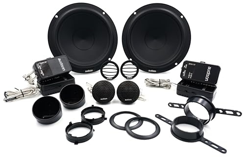 Audison APK 165P – 2-Wege-Auto-Audiosystem mit AP 6.5P 165 mm Tieftöner, AP 1P 25 mm Hochtöner und passiver Frequenzweiche, dynamische Wiedergabe und 345W Spitzenleistung