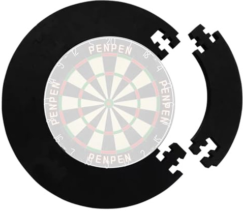 Bezijhr Schutzring Für 45 cm Dartscheibe, Dart Surround Auffangring, Dart Surround Rund, Eva Darts Wandschutz, Langlebige Darts Wandschutz, Geräuschreduzierende Schutzvorrichtung Für Hobbyraum