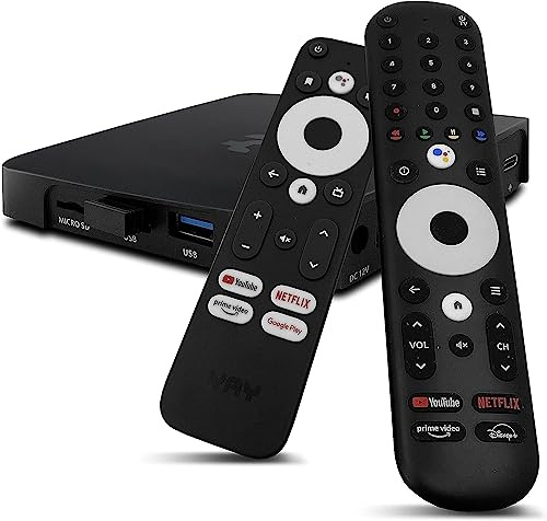 [Test SEHR GUT *] VU+ Yay GO PRO 4K UHD Android 14 TV Box + HM-Sat HDMI Kabel - Google Zertifiziert, Chromecast, Bluetooth, SMART TV, WiFi, WLAN, Netflix 4K Prime Video Disney+ UHD YouTube