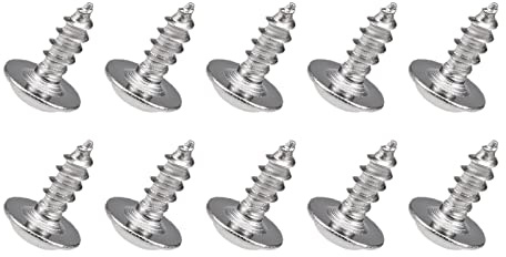 QUARKZMAN 2x6mm selbstschneidende Schrauben x 50Stk. 304 Edelstahl Kreuzschlitzschraube Befestigungselemente Bolzen Flachkopf für Bau und Reparatur, [Silber]