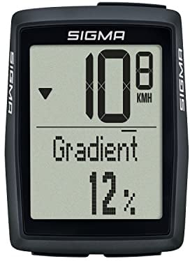 SIGMA BC 14.0 WL | kabelloser Fahrradcomputer mit 14 Funktionen | Barometrische Höhenmessung | Einfache Bedienung mit großen Tasten und übersichtlichem Display