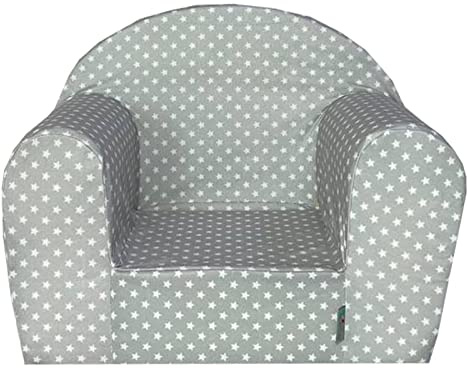 FORTISLINE Kindersessel MINI 40 x 39 x 33 cm - Kinderzimmer Sessel aus Mikrofaser mit Schaumstofffüllung, abnehmbarem waschbarem Bezug, Oeko-TEX, handgefertigt in der EU
