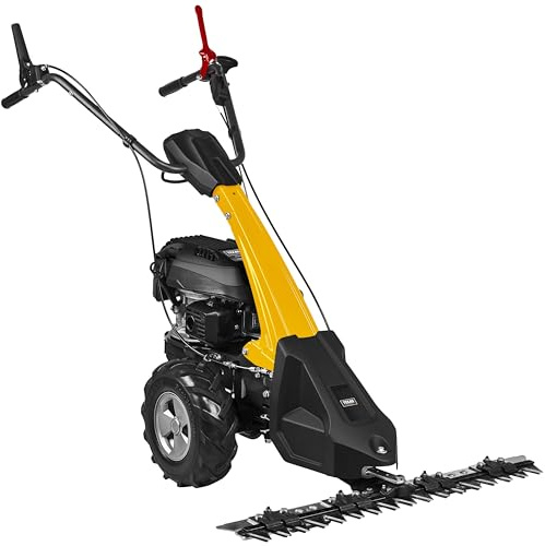 TEXAS Profi Benzin Balkenmäher CB8750 196ccm Wiesenmäher Hochgrasmäher Rasenmäher mit Antrieb Radantrieb | 5,7PS | 4200Watt | Schnittbreite 870mm | 4-Takt-Motor | für gewerbliche Nutzung geeignet
