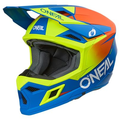 O'NEAL 3SRS Helm Kinder SOLID blau/neon gelb/Größe M
