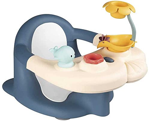 Smoby Toys - Little Smoby Baby-Badesitz ab 6 Monate - Badewannensitz mit Spieltisch inkl. Badewannenspielzeug - Sitzhilfe für Babys & Kleinkinder mit Saugnäpfen