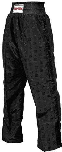 TOP TEN Kickboxhose „Classic“ für Kinder - Gr. XS = 150 cm, schwarz-schwarz