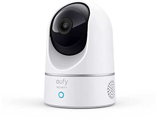 eufy Indoor Cam E220, Überwachungskamera Innen, 2K Überwachungskamera Innen | Nachtsicht, HomeBase 3 kompatibel, WLAN, Schwenkbar, Kameraüberwachung Innen, Personen- & Haustiererkennung