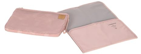 LÄSSIG Baby Windeltasche mit Wickelunterlage für unterwegs/Casual Changing Organizer Soft Stripes Rose, 1106015785