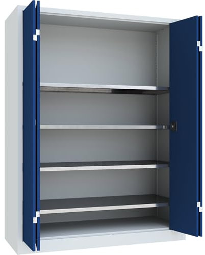 Certeo | Werkstattschrank | Höhe 1950 mm | Breite 1500 mm | verzinkt