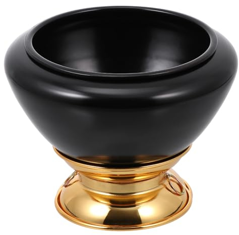 1 Stück Tibetische Klangschale Kleine Schwarze Meditationsschale | Kupfer und Eisen, Schlichtes Dekoratives Design, Yoga Zubehör, Entspannende Klangschale für Ruhe