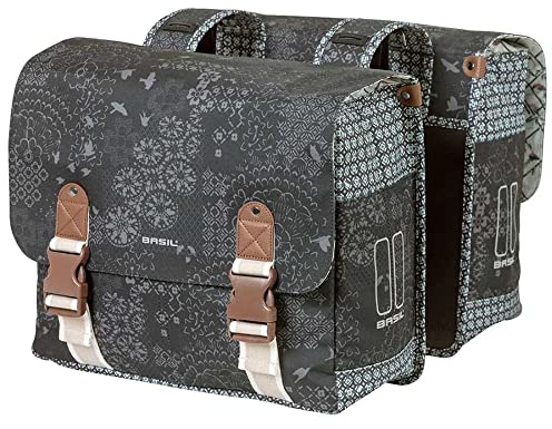Basil Bohème Doppeltasche - MIK-kompatibel - 35L Tasche - Charcoal