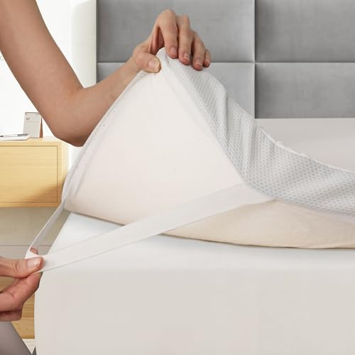 EGOHOME Matratzen Topper 160x200cm, 5cm Höhe Matratzentopper aus Memory-Schaum Öko-TEX Zertifiziert, Abnehmbaren und Waschbaren Matratzenauflage für Boxspringbett Matratzen Schlafsofa