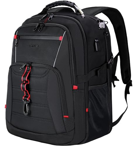 KROSER Laptop Rucksack Herren Reiserucksack für 17.3 Zoll Laptop | Handgepäck, Laptop Backpack Multifunktion Wasserdicht Großer für Arbeit/Reisen/Business