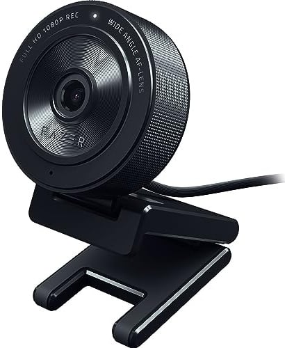 Razer Kiyo X - USB-Webcam für Streaming in Full-HD (1080p 30 FPS oder 720p 60 FPS, Autofokus, Plug + Play, vollständig anpassbare Einstellungen, flexibel zu befestigen) Schwarz