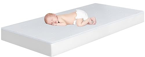 BedStory Babymatratze 70 x 140 für Babybett und Kinderbett,verstellbare Härte 12cm Höhe atmungsaktive Kindermatratze mit abnehmbarem und waschbarem Bezug, Oeko-TEX Standard 100 Zertifiziert