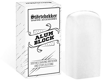Störtebekker® Premium Alaunstein - Natürliches Aftershave - Alaun Blutstiller - Beruhigt die Haut nach der Rasur mit Rasierhobel/Rasiermesser - antiseptisch - Potassium Alum Block