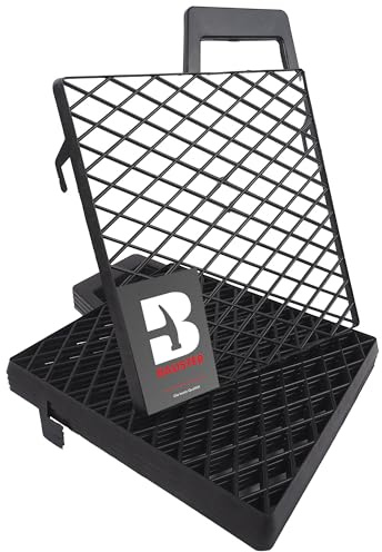 BAUSTER® 5er Set Abstreifgitter Kunststoff 285×265 mm – Farbabstreifer für Farbwalzen – Abtropfgitter für Farbeimer – Malerzubehör für gleichmäßigen Farbauftrag & sauberes Streichen