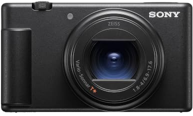 Sony ZV-1 II kompakte Hybridkamera, 18 MP, 4K Video, Fotos, 18–50 mm | Schneller Autofokus, Weitwinkel-Zoom und Touchscreen für hochwertige Fotos und Videos bei Vlogs, Reisen und Content