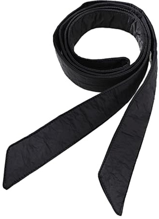 NOPOXA Damen Daunenmantel Gürtel Übermantel Taillengürtel Mantel Gürtel Ersatzgürtel, Schwarz, 180 cm