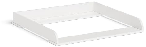 BELLABINO Oti Wickelaufsatz - Wickeltischaufsatz für Malm, Hemnes, Nordli Kommoden in weiß - Normal - 10 x 74 x 80 cm