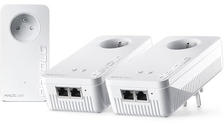 devolo Magic 2 WiFi next: schnellstes CPL Multiroom Kit der Welt (2400 Mbit/s, 5 Gigabit-Ethernet-Ports) ideal für Download und Streaming (geeignet für Frankreich)