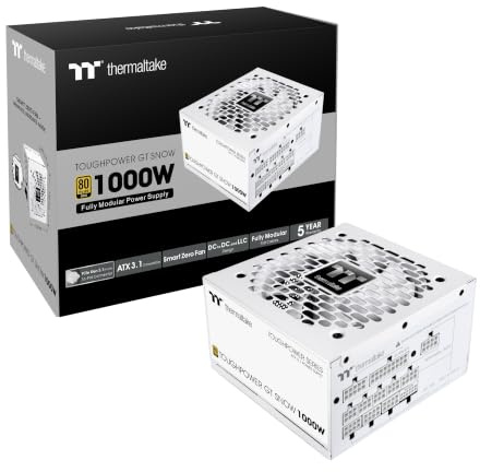 Thermaltake Toughpower GT 850W | ATX 3.1 | PCIe 5.1 | 80+ Gold | Modular | Snow