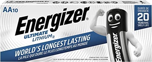 Energizer Ultimate Lithium Batterie AA Mignon Li-FES 2 1,5V 10 Stück