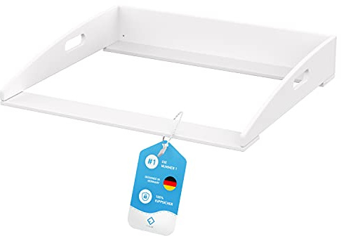 FLIPLINE Wickelaufsatz für Hemnes Kommode [85x75x13cm] | Doppel-Befestigung an Wand & Kommode für maximale Sicherheit - Wickeltischaufsatz 100% kippsicher