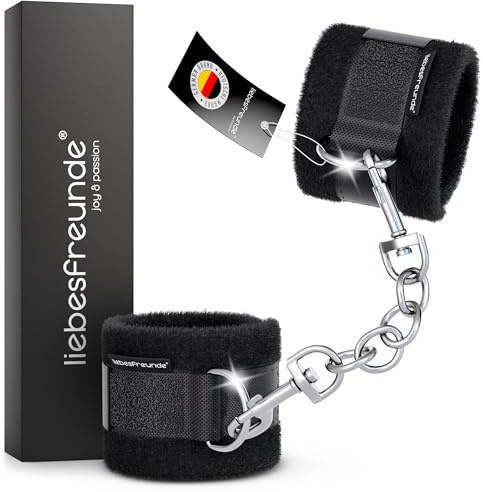 Liebesfreunde® Handschellen für sinnliche Sexspiele - Bondage Fesseln Sex Spielzeug für Paare, Erotisches Sexspielzeug BDSM Set, extrem soft