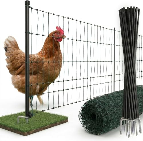 Agrarzone Geflügelnetz ohne Strom 50m x 112cm Hühnerzaun Weidezaun Hühner | Hühnerzaun, Doppelspitze, Steckzaun, Hühner, Geflügel