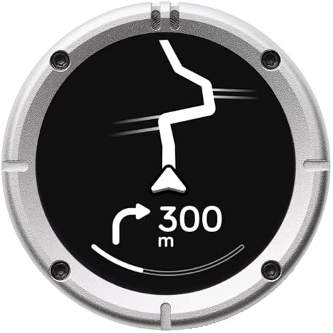Beeline Moto II Metal Edition Silver - Navi Motorrad GPS-Navigation | Navi fürs Motorrad, IP67 wasser- & stoßfest, 14-Std-Akku, handschuhfreundliche Tasten, blendfreier Bildschirm