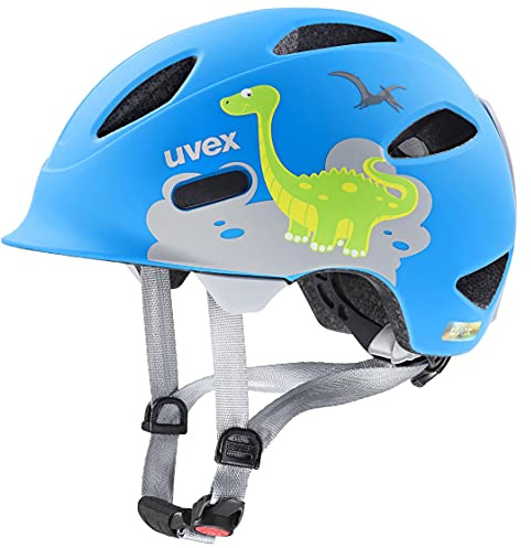 uvex OYO Style - Leichter Fahrradhelm für Kinder - individuelle Größenanpassung Mustern - Dino Blue matt - 45-50 cm