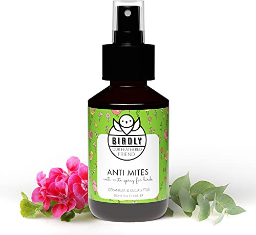 Birdly Milbenspray Hühner - 100 ml - Natürlicher Milben Stop für Hühner & andere Vögel, Langanhaltender Schutz gegen Milben Hühner - Ohne Rückstände