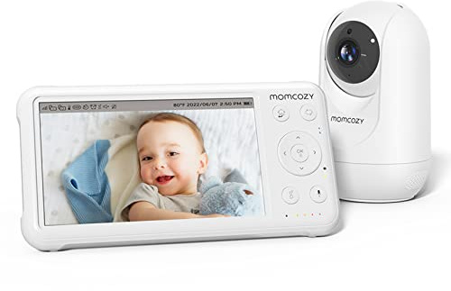 Momcozy BM01 Babyphone, 5 1080P HD Kamera, Ohne WLAN | IR-Nachtsicht, Weitwinkelobjektiv, Zwei-Wege-Audio, 4x Zoom, VOX, 300m Reichweite, Multi-Kamera