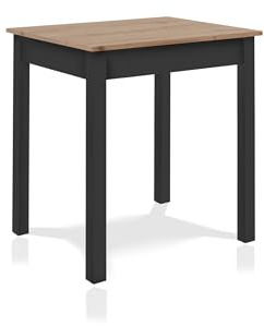 smart Esstisch 90 x 67 cm Asteiche, kompakter Küchentisch, Eiche, im Alltag | Esszimmertisch aus Holzwerkstoff, kleiner moderner Tisch für bis zu 4 Personen, für Wohnraum und Alltag, pflegeleicht