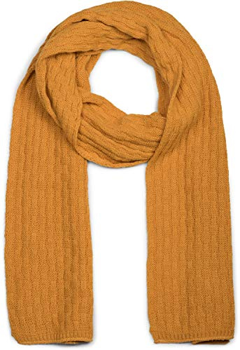 styleBREAKER Unisex Strickschal Flecht Muster Winter Uni | Voluminöses langes Design, 35x220 cm Abmessung, 2- bis 3-mal flexibel um den Hals wickelbar, sehr weiches kratzfreies Gewebe.