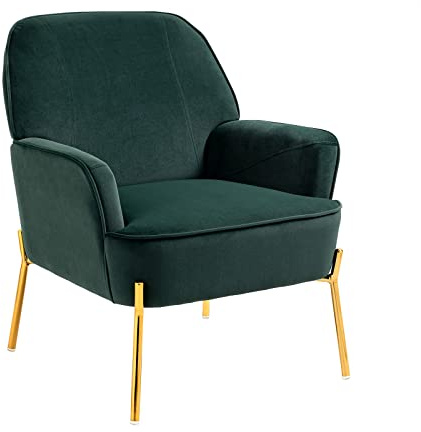 Sepnine Sessel Wohnzimmer Samt, Loungesessel Modern, Armchair, Getufteter Polstersessel, Bequemer Sessel für Schlafzimmer Wohnzimmer Balkon
